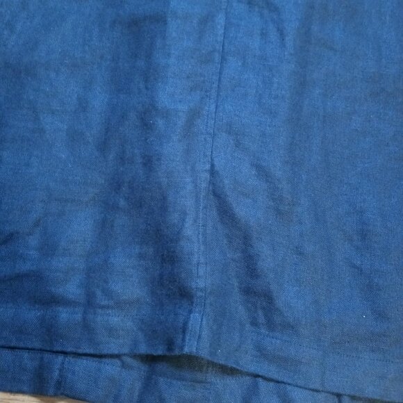 EILEEN FISHER 100% linen shawl collar jacket in black (M) - Picture 14 of 16